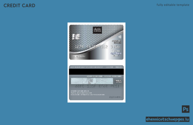 USA Charles Schwab and Co Bank American Express Kreditkartenbeispiel-Vorschau
